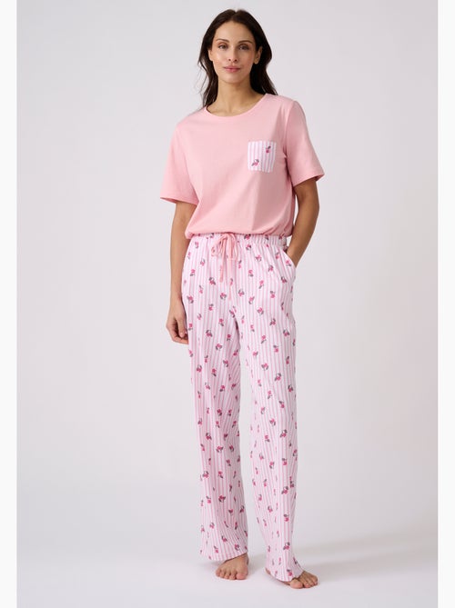 Pyjama en pur coton peigné - Damart - Kiabi