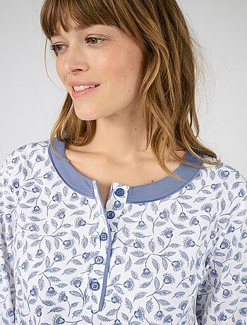 Pyjama en pur coton peigné - Damart