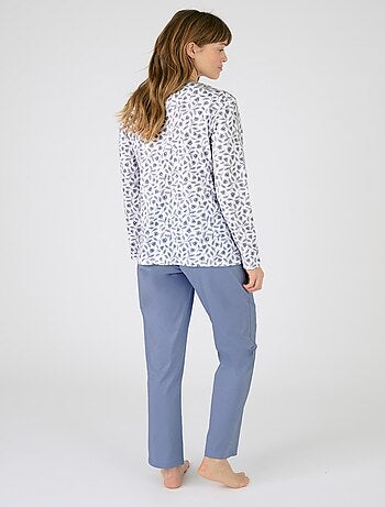 Pyjama en pur coton peigné - Damart