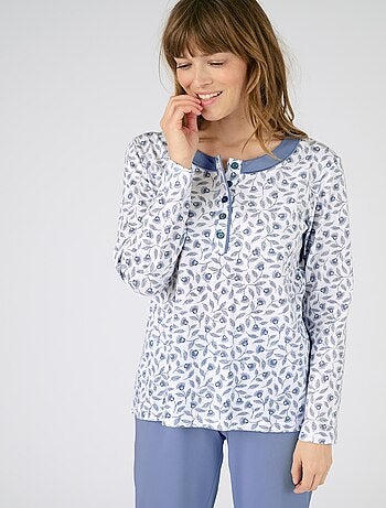 Pyjama en pur coton peigné - Damart