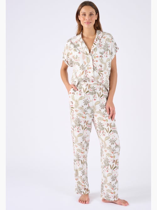 Pyjama en pure viscose - Damart - Kiabi