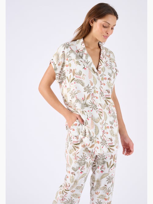 Pyjama en pure viscose - Damart - Kiabi