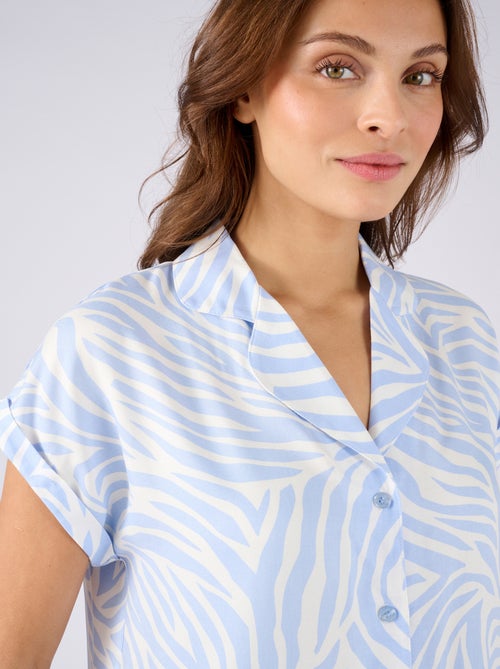 Pyjama en pure viscose - Damart - Kiabi