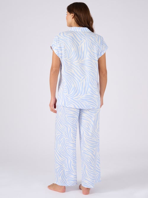 Pyjama en pure viscose - Damart - Kiabi