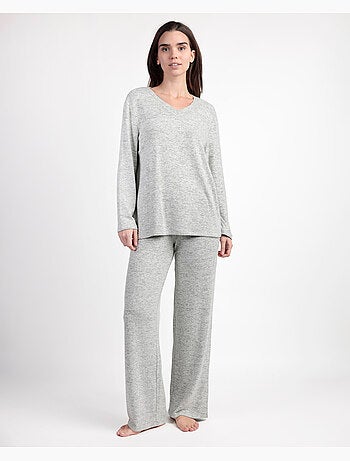 Pyjama en tricot cretonne à manches longues pour femme ADMAS GARDEN