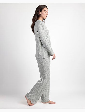 Pyjama en tricot cretonne à manches longues pour femme ADMAS GARDEN