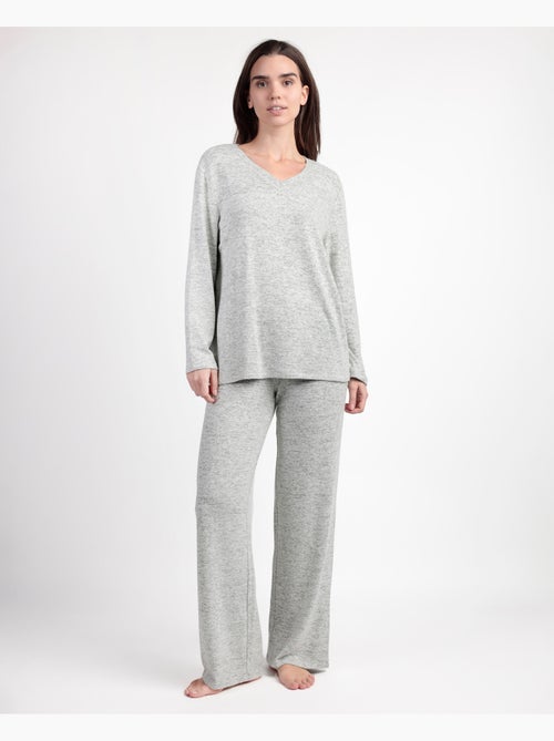 Pyjama en tricot cretonne à manches longues pour femme ADMAS GARDEN - Kiabi