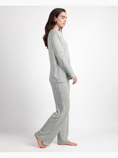 Pyjama en tricot cretonne à manches longues pour femme ADMAS GARDEN - Kiabi