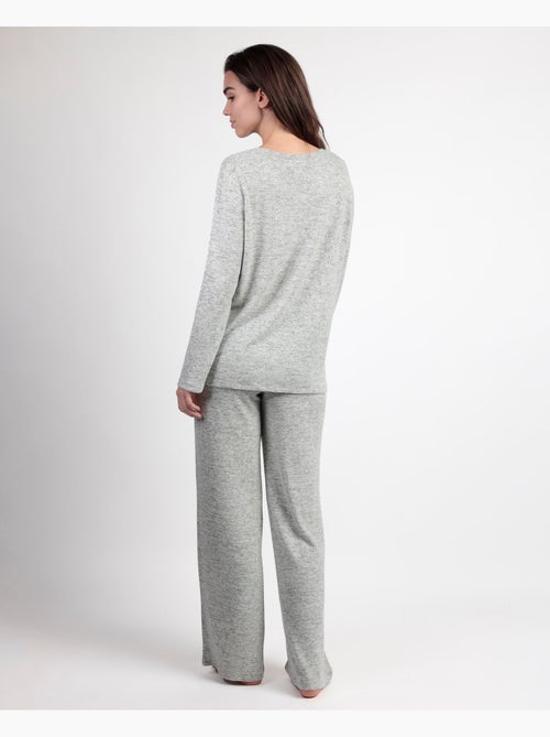 Pyjama en tricot cretonne à manches longues pour femme ADMAS GARDEN - Kiabi
