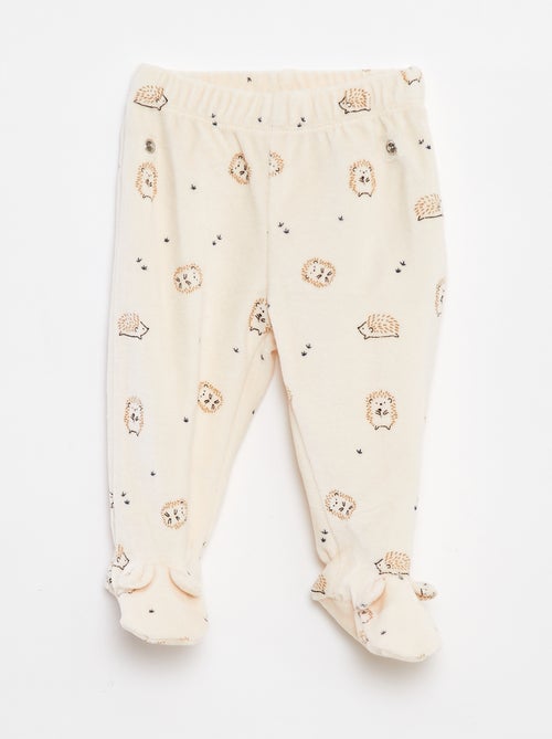 Pyjama en velours - 2 pièces - Kiabi