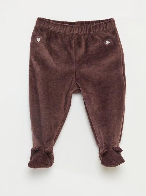 Pyjama en velours - 2 pièces - Kiabi