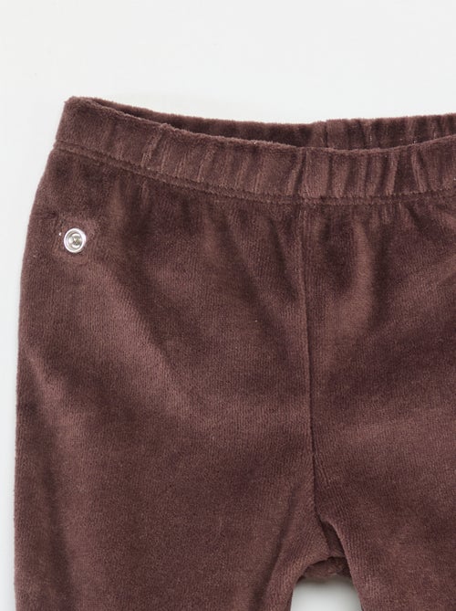 Pyjama en velours - 2 pièces - Kiabi