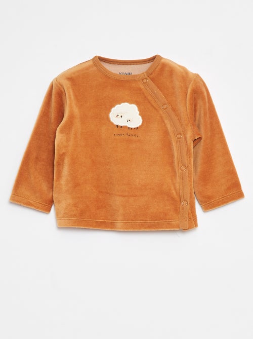 Pyjama en velours - 2 pièces - Kiabi