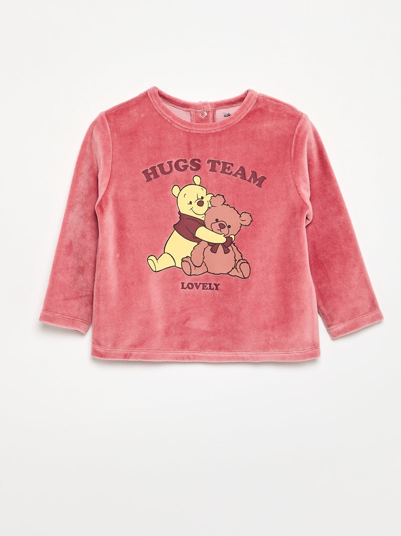 Pyjama en velours 2 pièces 'Winnie' Marron - Kiabi