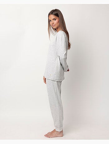 Pyjama en velours à manches longues pour femme ADMAS >