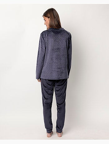 Pyjama en velours à manches longues pour femme PEANUTS Let It Snow