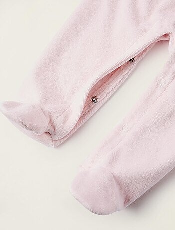 Pyjama en velours, avec broderie d'ours LITERARY WORLD