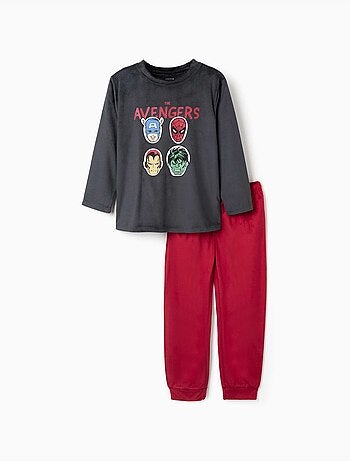 Pyjama en velours avec imprimé avengers