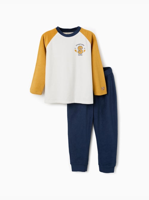Pyjama en velours avec imprimé - Kiabi Pyjama en velours avec imprimé - Kiabi