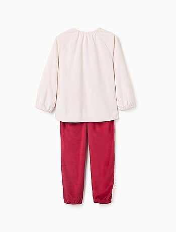 Pyjama en velours avec imprimé Stitch
