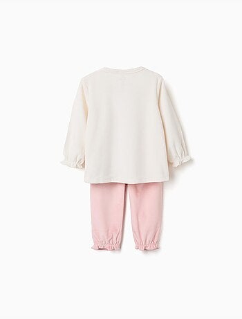 Pyjama en velours avec imprimé stitch