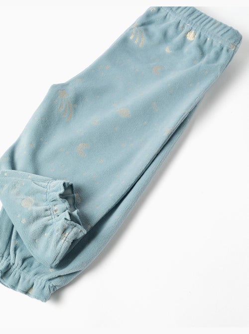 Pyjama en velours avec licorne qui brille dans le noir - Kiabi Pyjama en velours avec licorne qui brille dans le noir - Kiabi