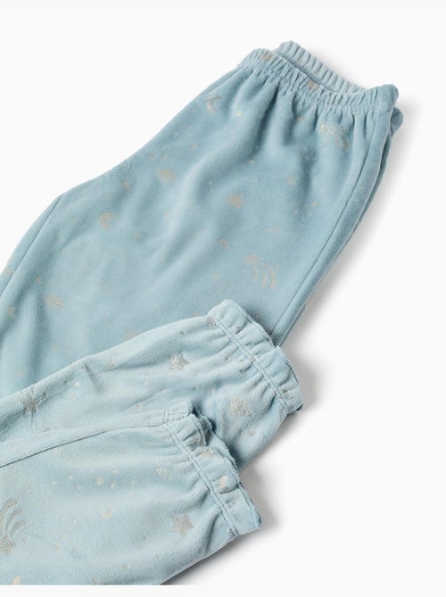 Pyjama en velours avec licorne qui brille dans le noir - Kiabi