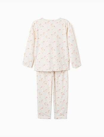 Pyjama en velours avec motif licorne et étoile