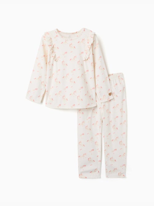 Pyjama en velours avec motif licorne et étoile - Kiabi