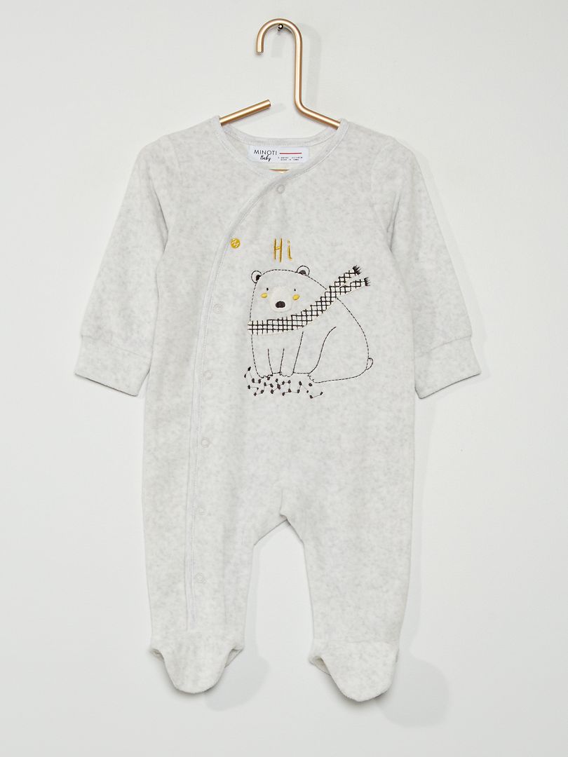 Pyjama en velours bébé garçon