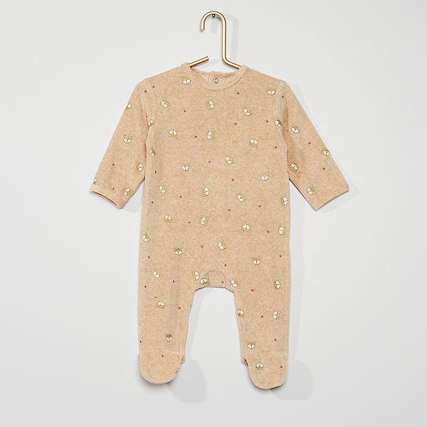Pyjama En Velours Bebe Fille Kiabi 10 00