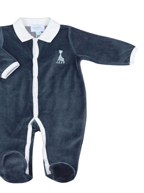 Pyjama En Velours Bleu Édition Limitée Sophie La Girafe (1 Mois) - Kiabi