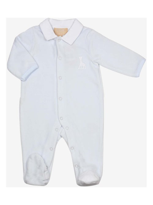 Pyjama En Velours Bleu Sophie La Girafe (3 Mois) - Kiabi
