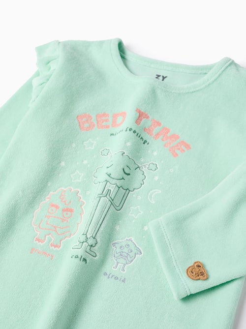 Pyjama en Velours Brillant dans le Noir - Kiabi