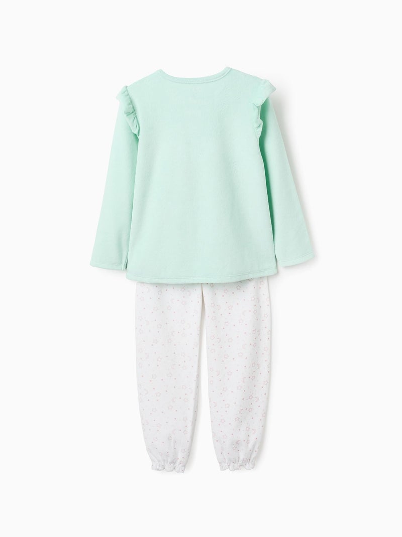 Pyjama en Velours Brillant dans le Noir Vert clair - Kiabi