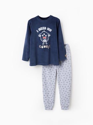Pyjama en Velours Brille dans le Noir