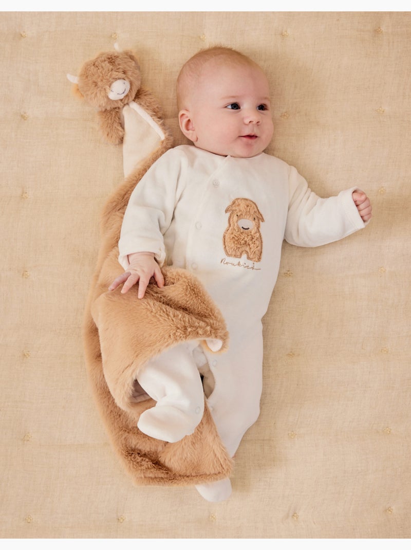 Pyjama en velours brodé – Fluffy Noukie's Blanc - Kiabi