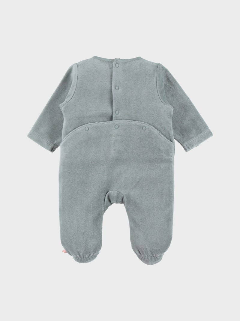 Pyjama en velours brodé lion Noukie's Vert - Kiabi