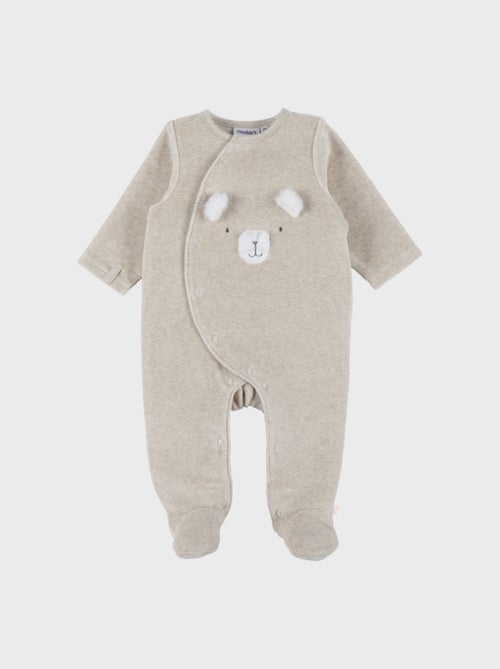 Pyjama en velours brodé – Orso Noukie's - Kiabi