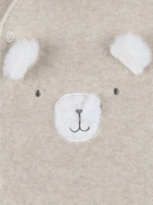 Pyjama en velours brodé – Orso Noukie's - Kiabi