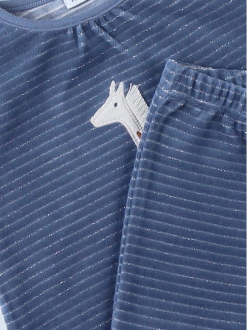 Pyjama en velours côtelé, girafe Noukie's - Kiabi