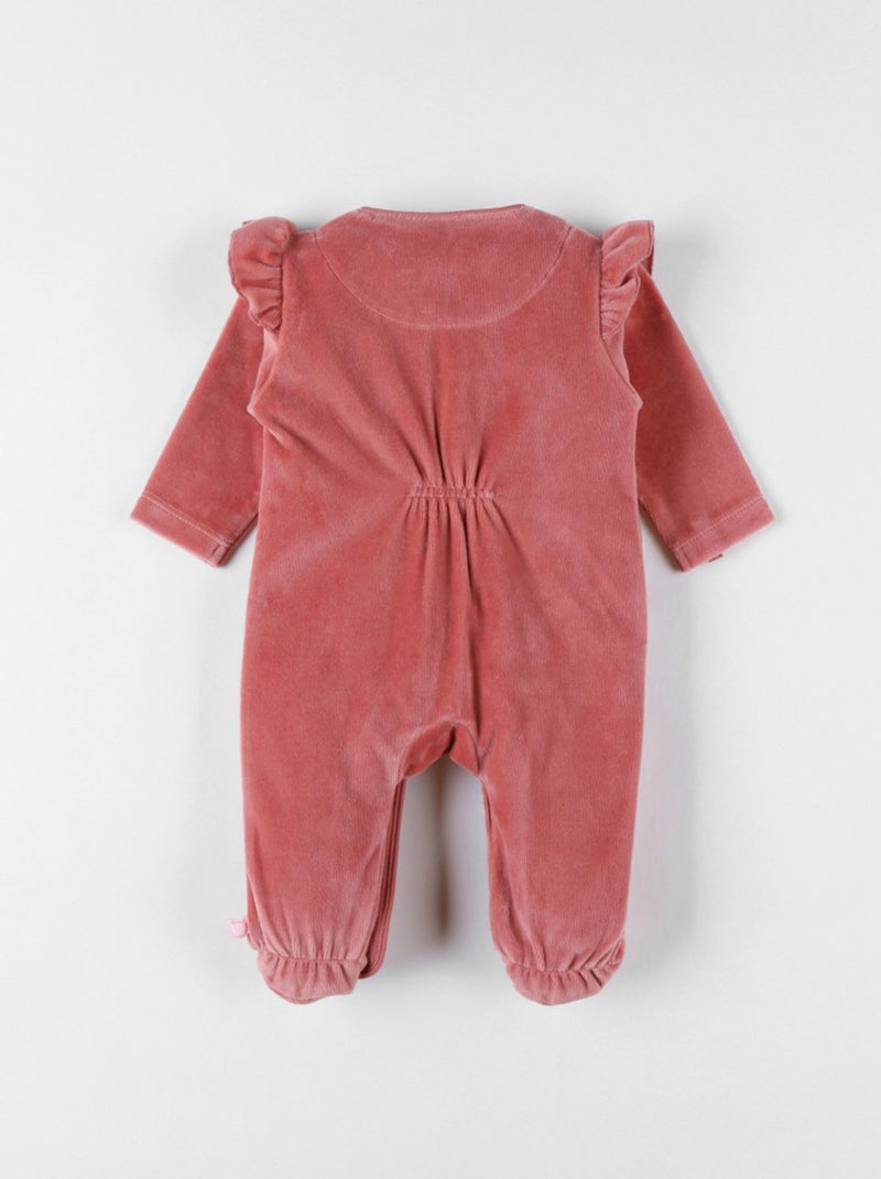 Pyjama en velours côtelé, guépard Noukie's Rose - Kiabi