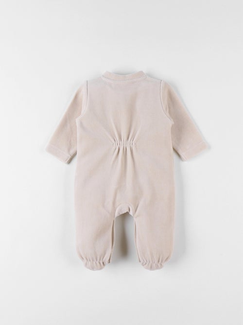 Pyjama en velours côtelé, imprimé éléphant Noukie's - Kiabi