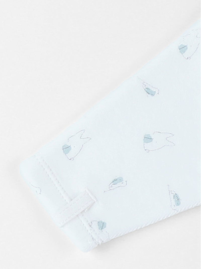 Pyjama en velours côtelé, lapin Noukie's Blanc - Kiabi