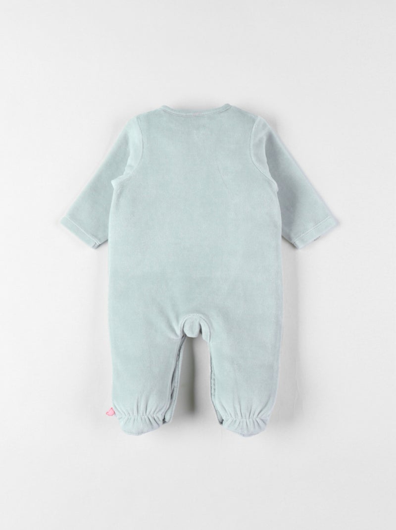 Pyjama en velours côtelé, lapin Noukie's Bleu turquoise - Kiabi