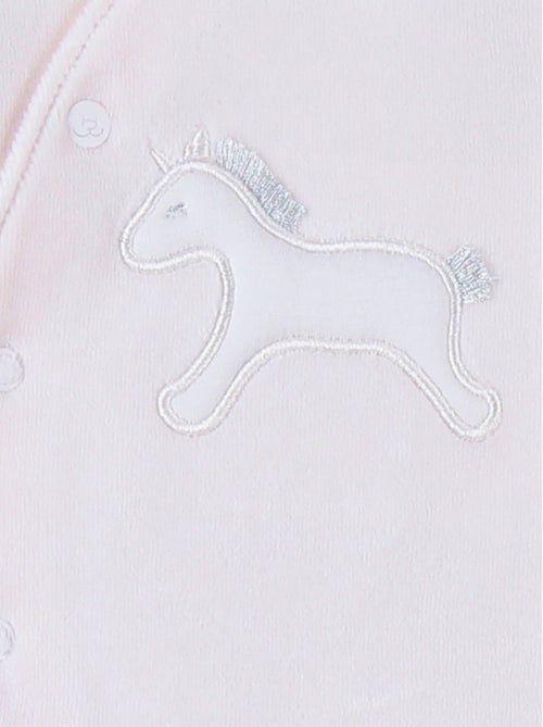 Pyjama en velours côtelé, licorne Noukie's - Kiabi