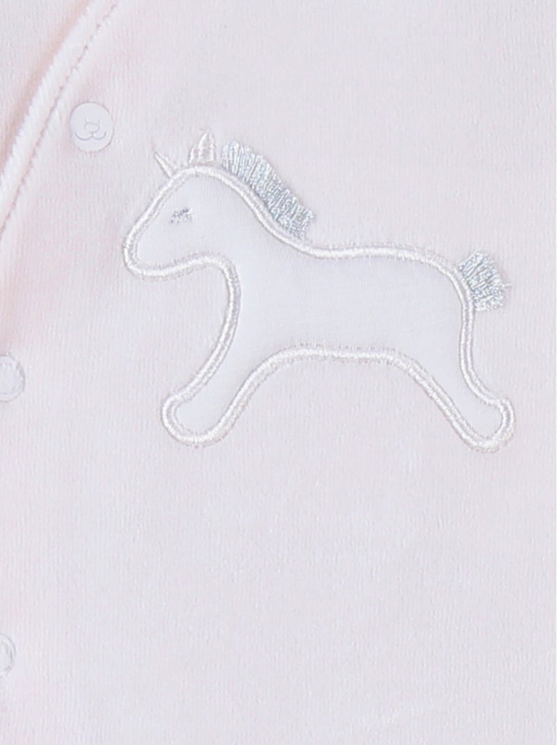 Pyjama en velours côtelé, licorne Noukie's Rose - Kiabi