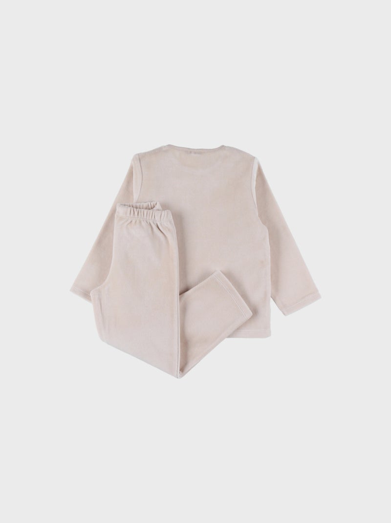 Pyjama en velours côtelé, lion Noukie's Beige - Kiabi