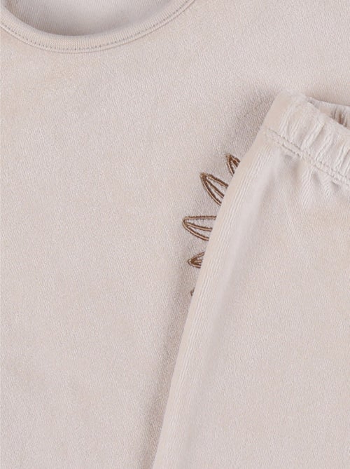 Pyjama en velours côtelé, lion Noukie's - Kiabi