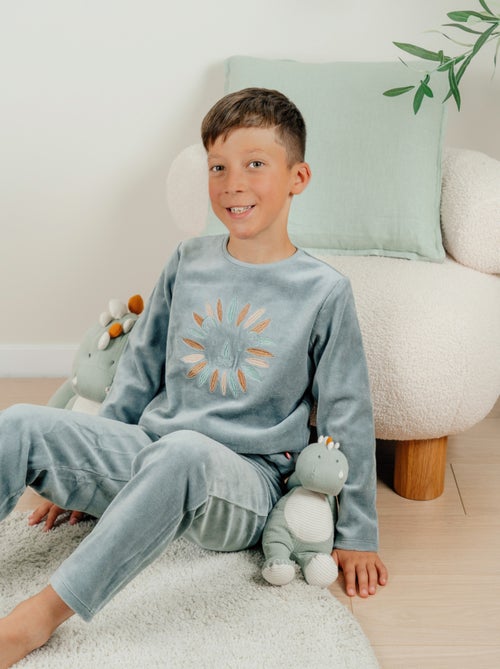 Pyjama en velours côtelé, lion Noukie's - Kiabi